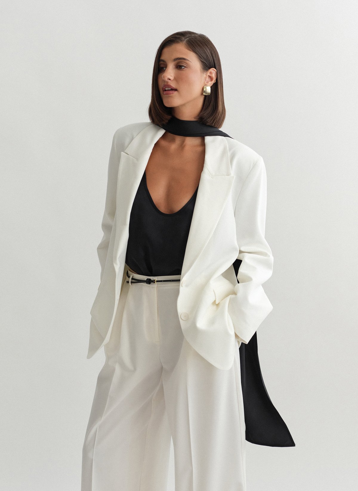 Γυναικείο  oversized μπλέιζερ με τσέπες