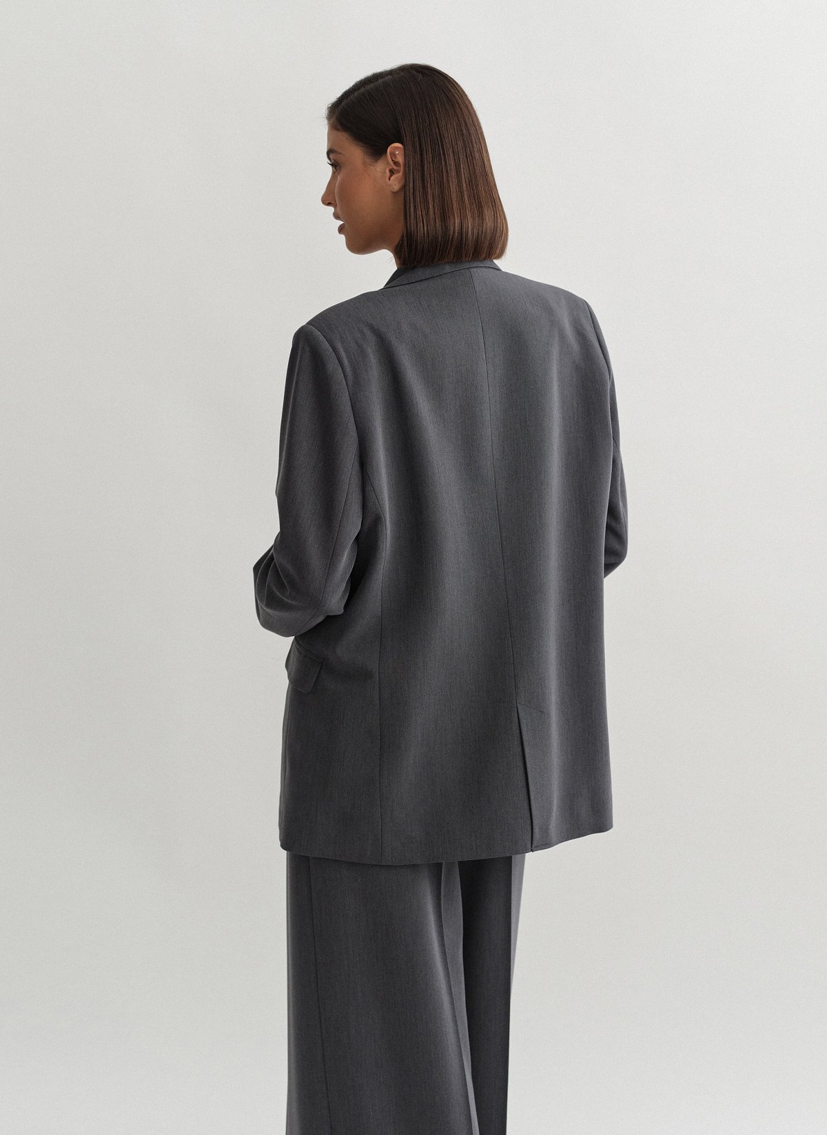 Γυναικείο  oversized μπλέιζερ με τσέπες