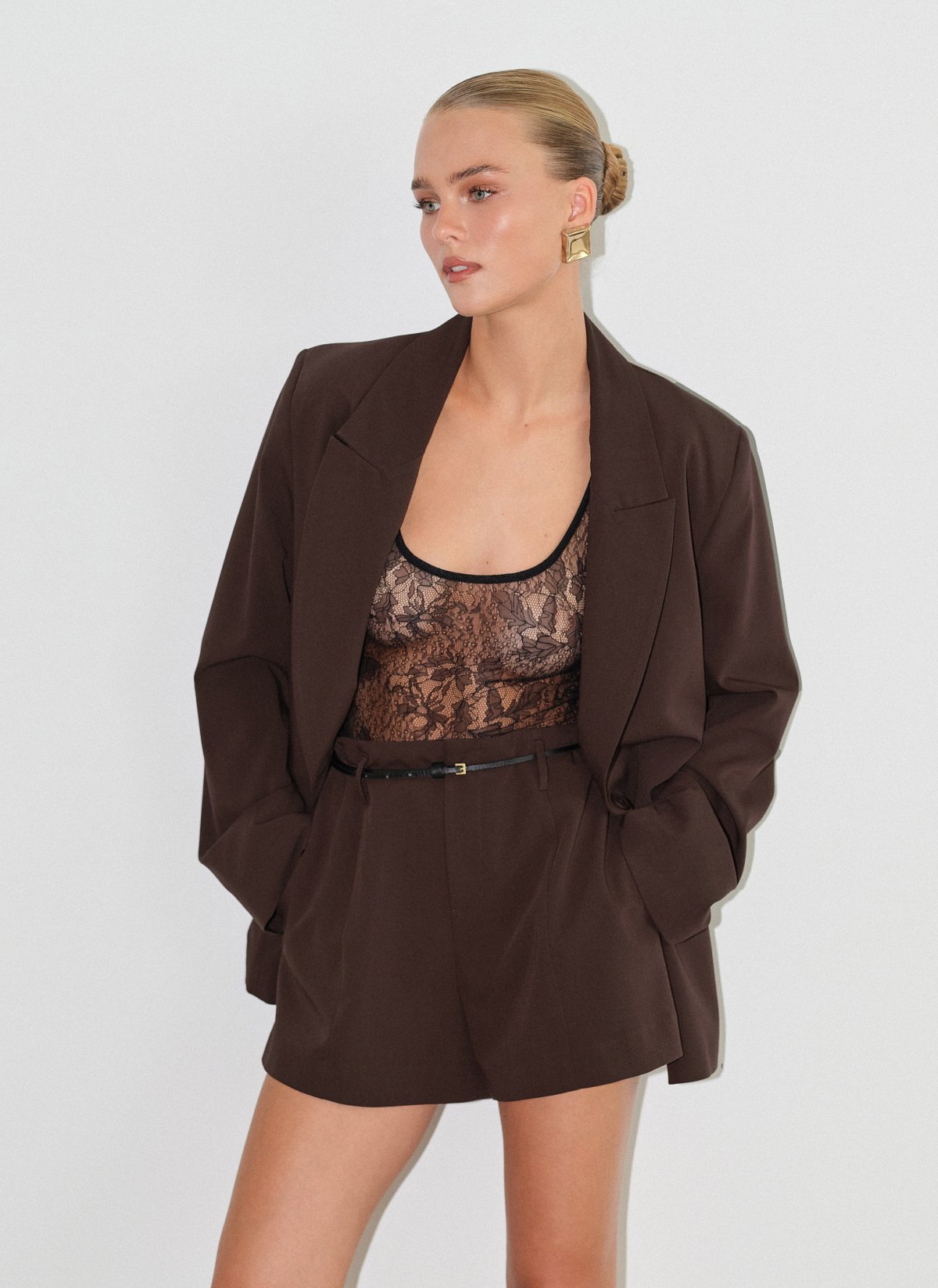 Basic oversized μπλέιζερ-6
