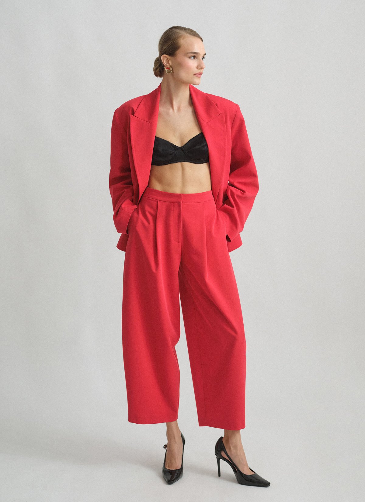 Textured barrel-fit trousers-21