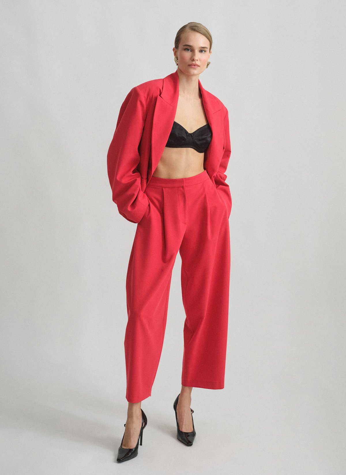 Textured barrel-fit trousers-22