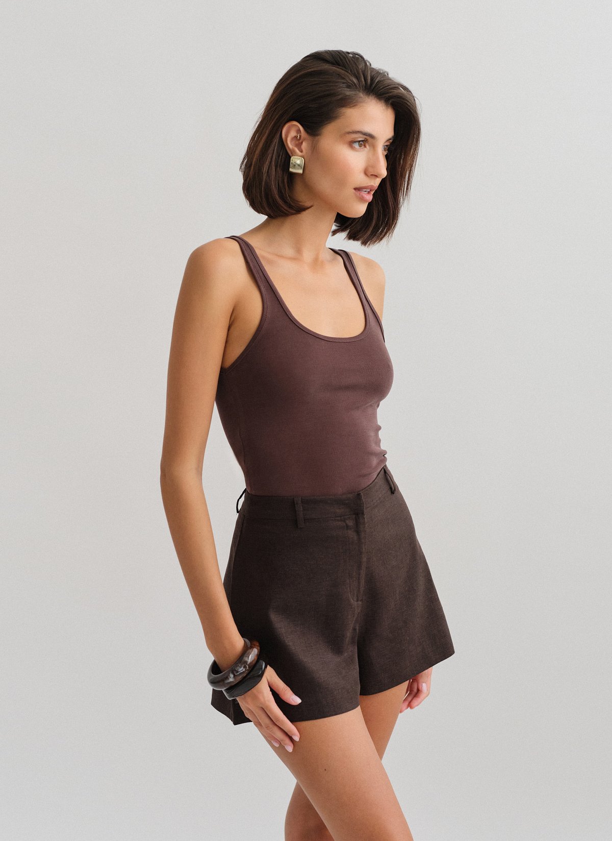 Linen shorts-3