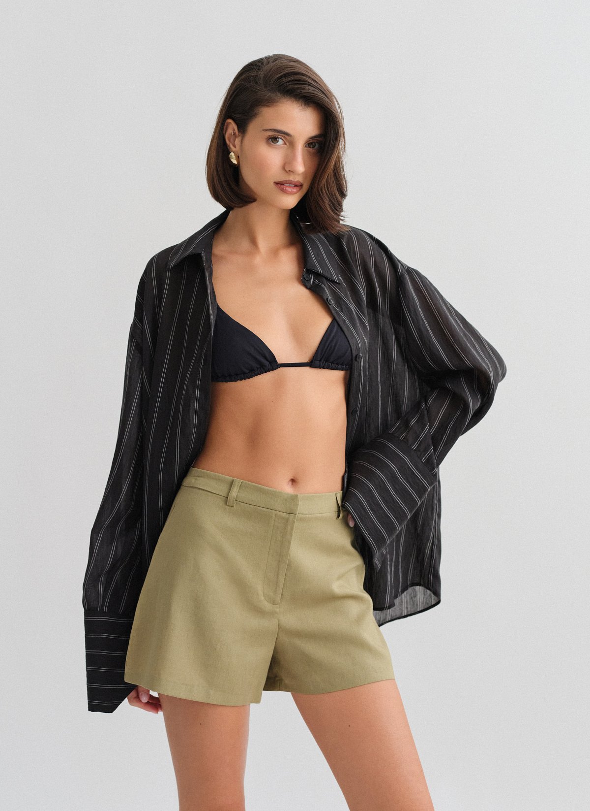 Linen shorts-13