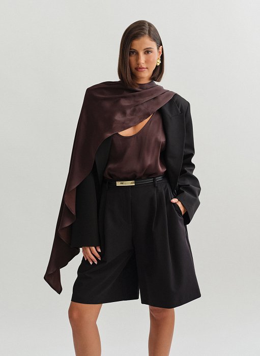 Γυναικείο  oversized μπλέιζερ με τσέπες
