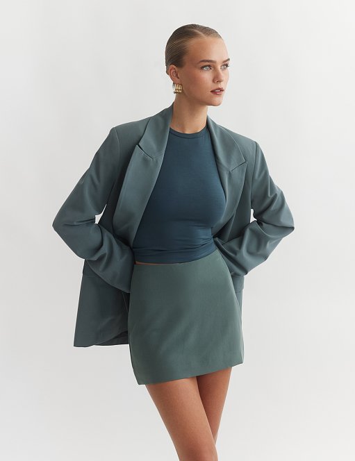 Γυναικείο  oversized μπλέιζερ με τσέπες