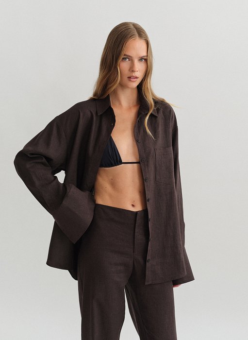 Προϊόν: Λινό oversized πουκάμισο