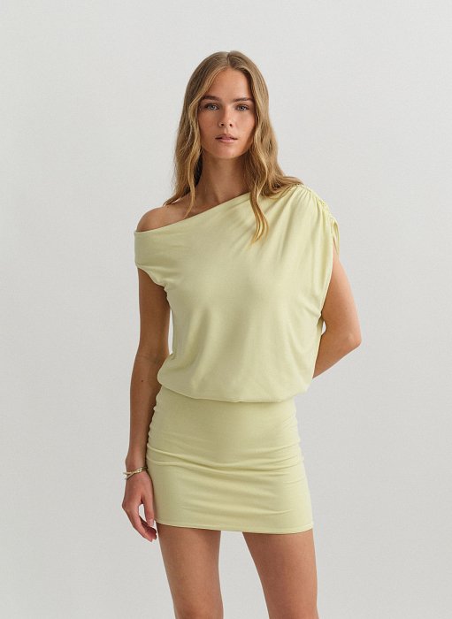 Προϊόν: One-shoulder μίνι φόρεμα bamboo