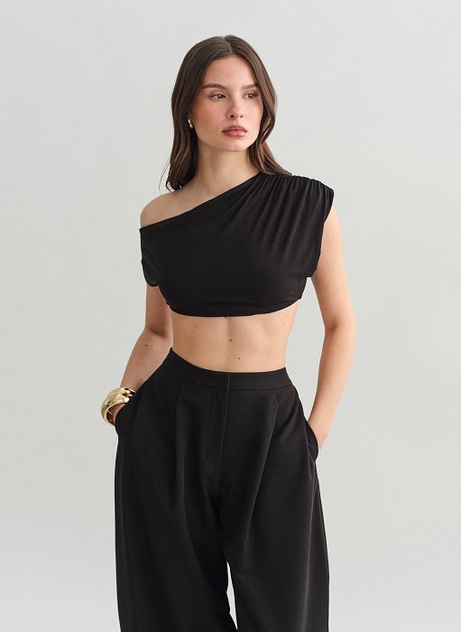 Προϊόν: One-shoulder crop τοπ bamboo