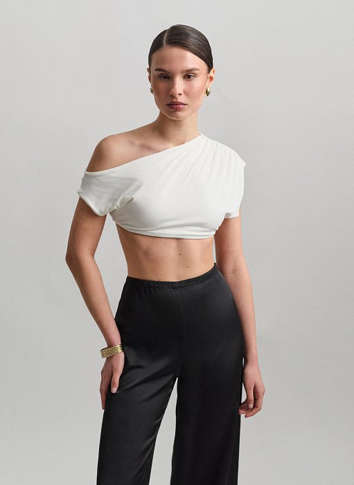 Προϊόν: One-shoulder crop τοπ bamboo