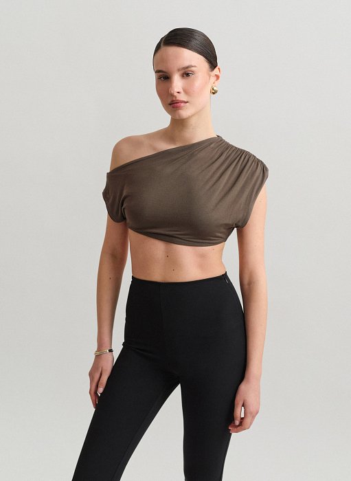 Προϊόν: One-shoulder crop τοπ bamboo