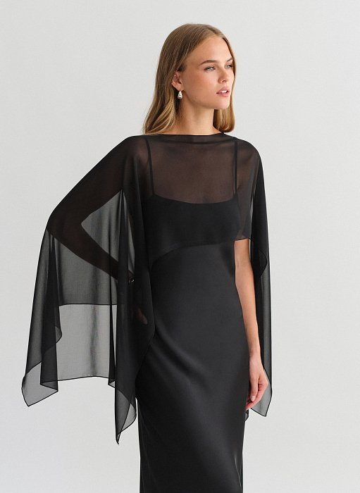 Product: Semi-sheer short cape