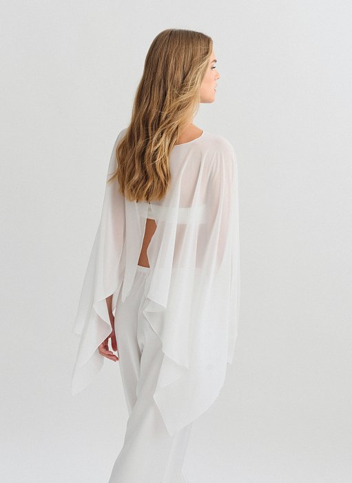 Product: Semi-sheer short cape