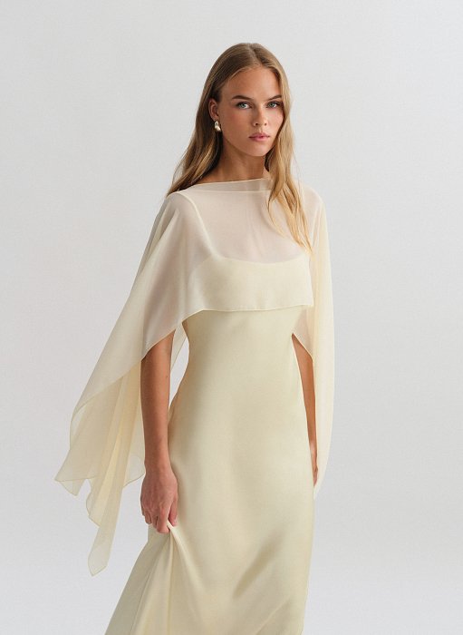 Product: Semi-sheer short cape
